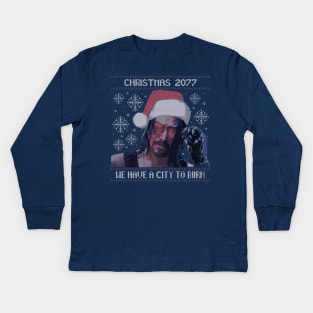 Christmas 2077 Kids Long Sleeve T-Shirt